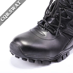 CQB.SWAT Wear Resisten Breathable Tactical Boot Men Black Military Shoes Black Combat Army Boots for Men
