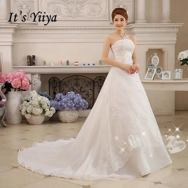 White Bridesmaid Dresses: Wedding Dress White Princess Bride Gowns