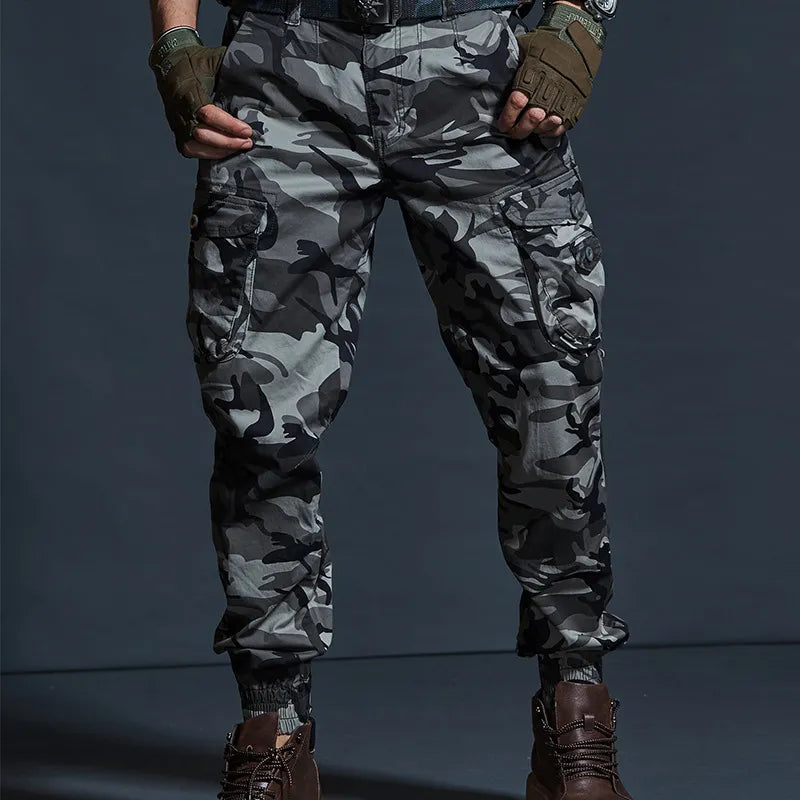 Khaki Casual Pants Men Military Tactical Joggers Camouflage Cargo Pants