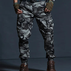 Khaki Casual Pants Men Tactical Joggers Camouflage Cargo Pants