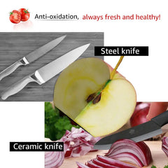 Kitchen knives Ceramic Knives Accessories set 3" Paring 4" Utility 5" Slicing 6" chef Knife