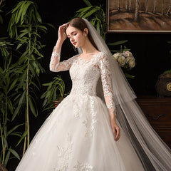 Full Sleeve Wedding Dresses Ball Gown Wedding Gowns