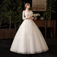 Full Sleeve Wedding Dresses Ball Gown Wedding Gowns