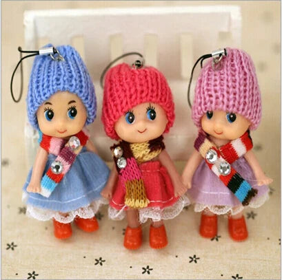 6pcs hot sale 8cm Kids Toys Soft Interactive Baby Dolls Toy Mini Doll For boys and  Girls