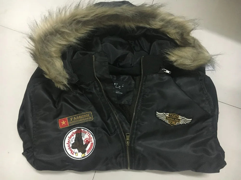 Aviator nation Jacket - Bomber Jacket - Down Parkas Hoodie - Pilot Coats