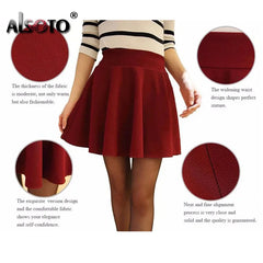 Elastic Midi Skirts for Women, Versatile Style for Winter and Summer, Mini Short Skirts