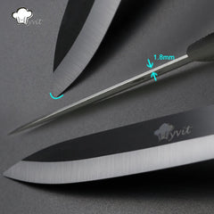 Kitchen Ceramic Knives 3" Paring 5" Slicing Ceramic Knife Black Blade Kitchen Knives