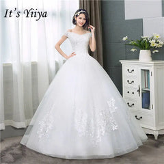 Boat Neck Wedding Dresses Simple Off White Sleeveless Wedding Gown