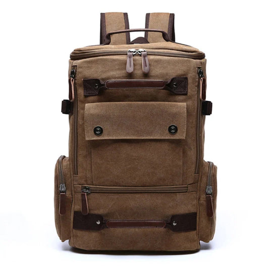 Men's Backpack Vintage Canvas Backpack School Bag Men's Travel Bags Large Capacity Backpack  Laptop Backpack Bag High Qualit