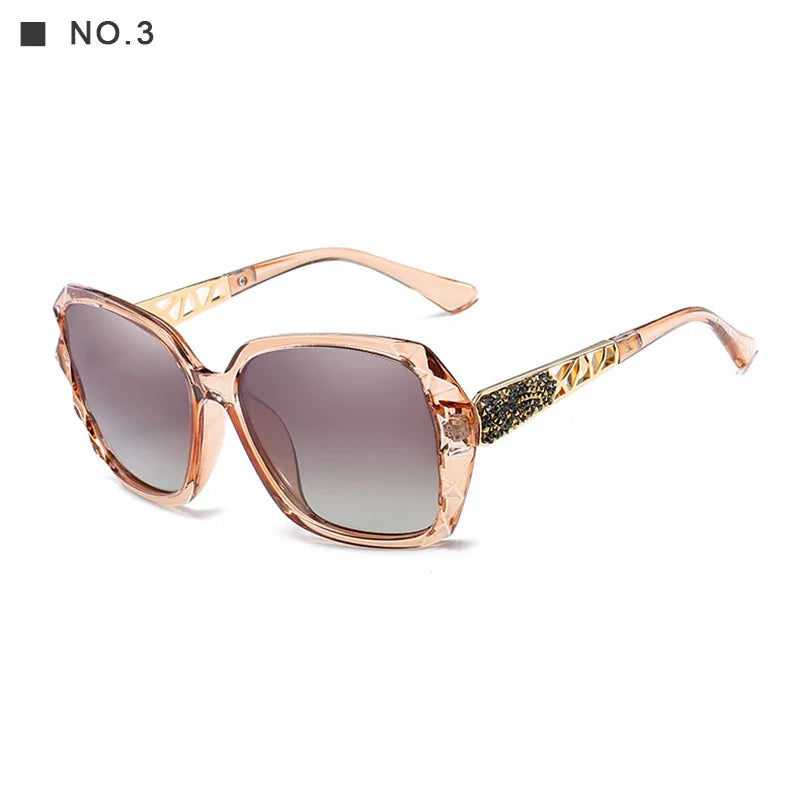 KDEAM Shiny For Women Sunglasses Polarized Butterfly Diamond Designer Sun Glasses Female UV-protected and Box
