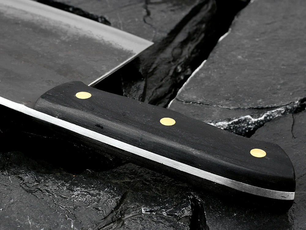 Full Tang Handmade Forged Chef Knife Hard Clad Steel Blade Butcher Slaughter