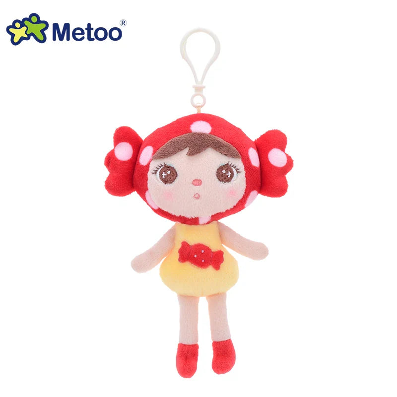 Metoo Doll Stuffed Toys Plush Animals Soft Baby Kids Toys for Girls Boys Kawaii Mini Angela Rabbit Pendant Keychain