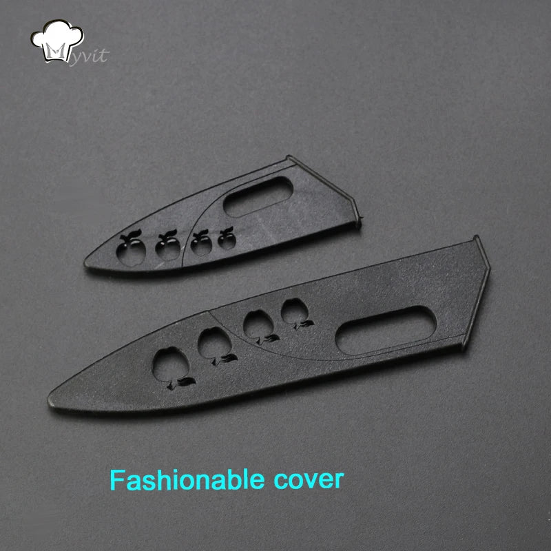 Kitchen Ceramic Knives 3" Paring 5" Slicing Ceramic Knife Black Blade Kitchen Knives
