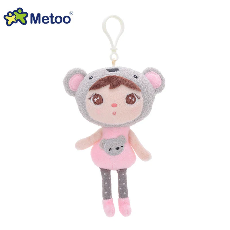 Metoo Doll Stuffed Toys Plush Animals Soft Baby Kids Toys for Girls Boys Kawaii Mini Angela Rabbit Pendant Keychain