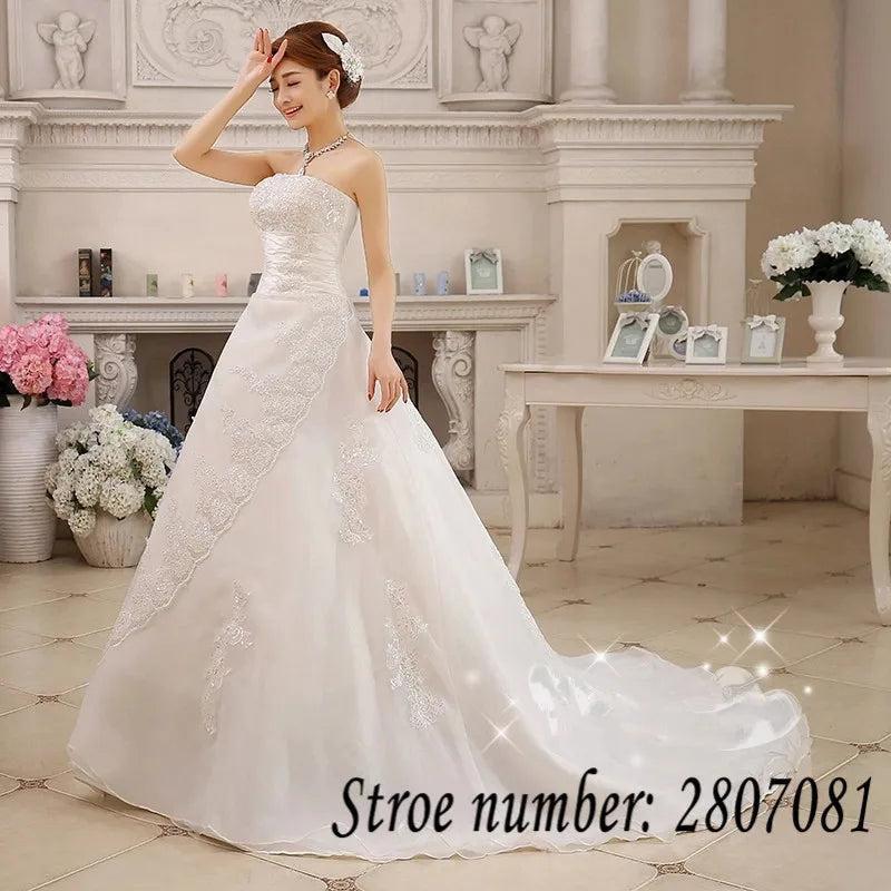 White Bridesmaid Dresses: Wedding Dress White Princess Bride Gowns