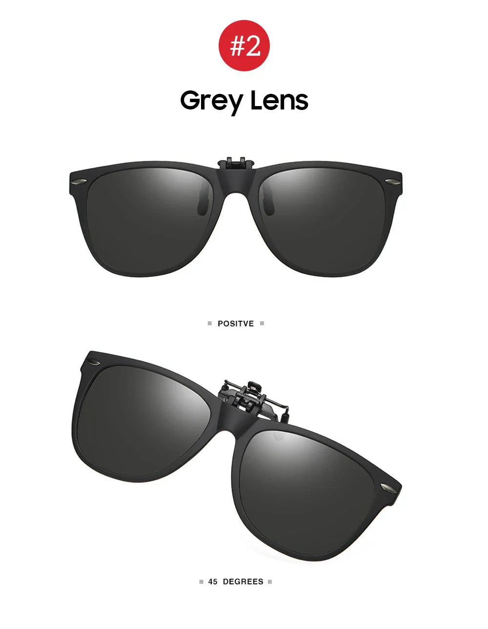 VIVIBEE Men Photochromic Polarized Lens Flip Up Clip on Sunglasses Women Driving Sun Glasses with Clips 2026 Trending Product