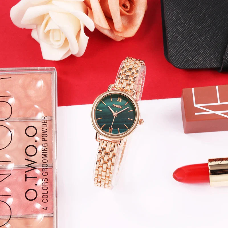 Fashion Rose Gold Woman Watch Luxury Stainless Steel Ladies Watches Small Dial Elegant Female Quartz Bracelet Wristwatch reloj