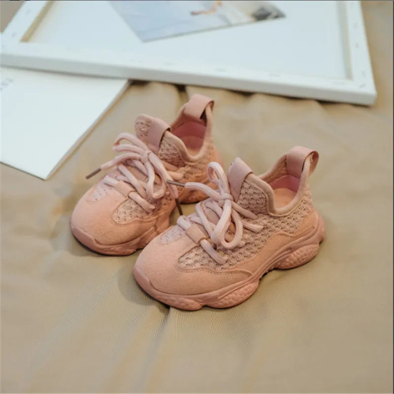 Spring/Autumn Children Shoes Unisex Toddler Boys Girls Sneaker Mesh Breathable Fashion