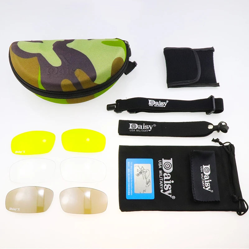 Polarized Photochromic Tactical Glasses Military Goggles Army Sunglasses