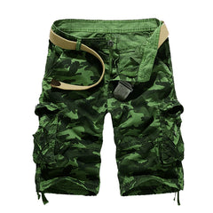 Camouflage Loose Cargo Shorts Men Military Camo Short Pants Homme