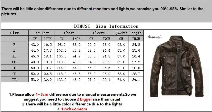 Autumn Winter Mens PU Leather Jacket Motorcycle Leather Coats Mens