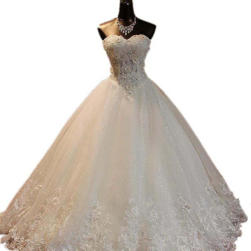 White Bridesmaid Dresses: Strapless Lace Up Wedding Dresses Ball Gowns Plus Size
