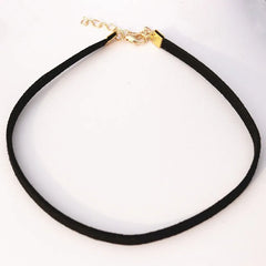 Minimalist Black Sexy Chokers Necklace Leather Harajuku Gothic