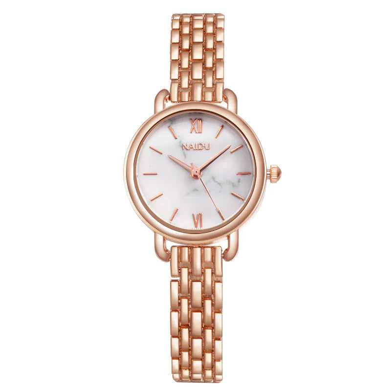 Fashion Rose Gold Woman Watch Luxury Stainless Steel Ladies Watches Small Dial Elegant Female Quartz Bracelet Wristwatch reloj