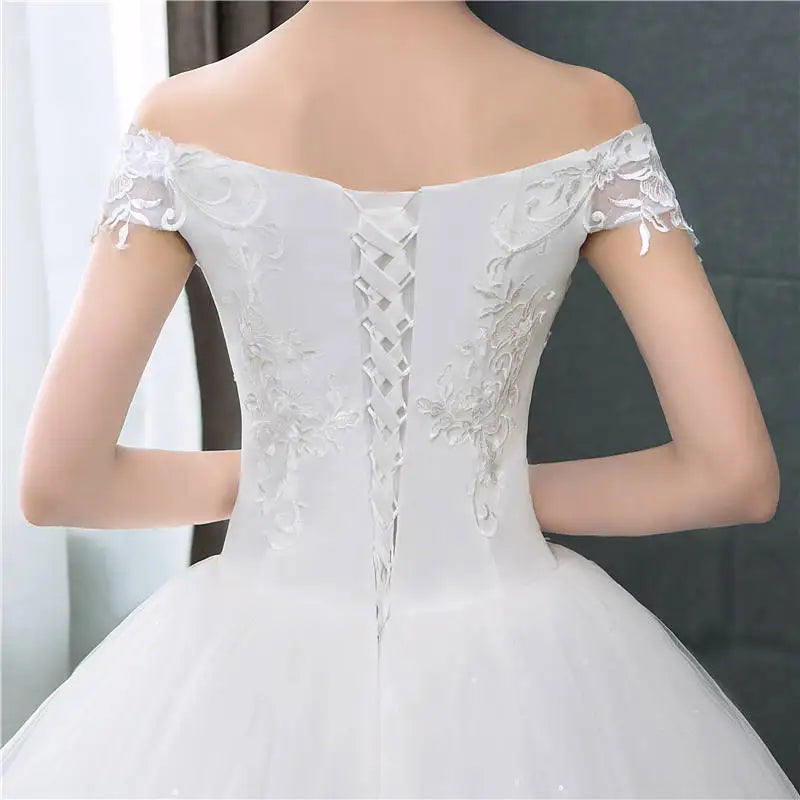 White Bridesmaid Dresses: Boat Neck Wedding Dresses Simple Off White Sleeveless