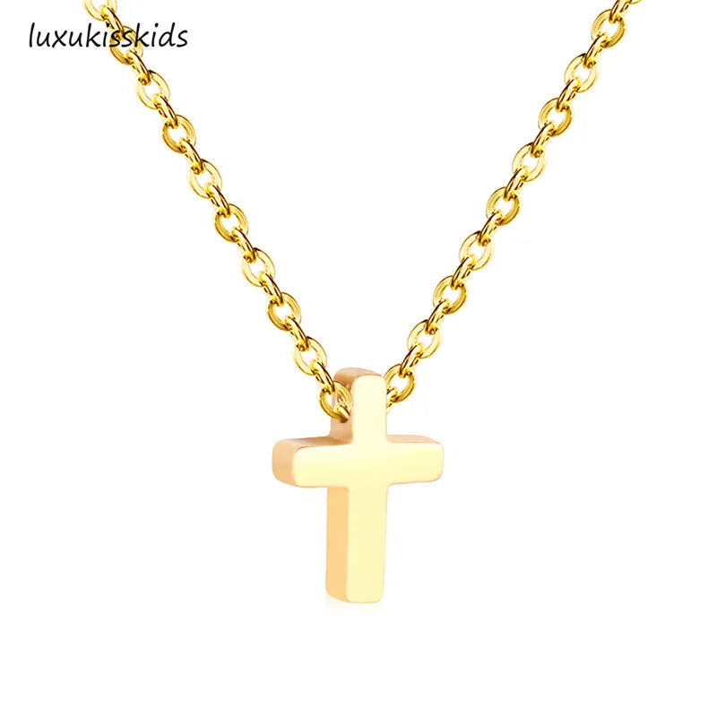 LUXUKISSKIDS Heart Star Moon Pendant Necklaces Tiny Charms Stainless Steel Choker Women/Girls Y2K Sweater Boho Jewelry Collares
