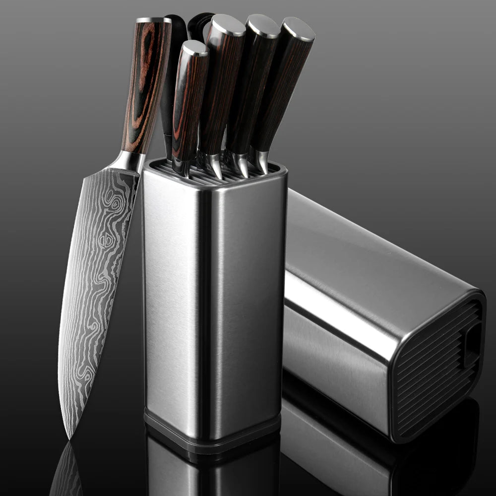 Kitchen Knife Set 1-10PCS Japanese Chef Knives Stainless Steel Cleaver