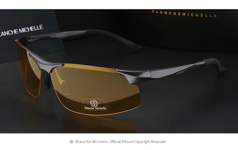 Men Sunglasses Polarized Sports Driving Night Vision Goggles Sunglass