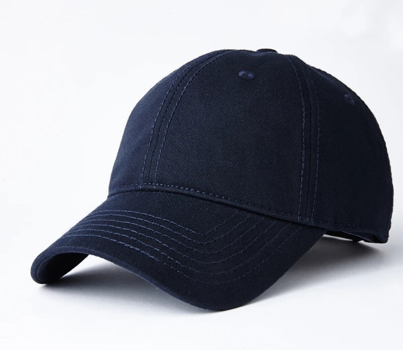 Wholesale Oversize Baseball Caps 100% Cotton Summer Sports Sun Hats for Women Men Big Head Plain Large Snapback Cap Unisex