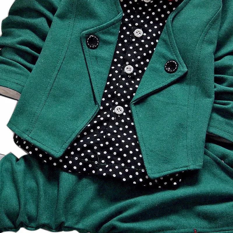Kid Clothes Sets Spring Autumn Baby Boys Long Sleeve Gentleman Suit Children Tie Shirt Pants 2Ps Infant Clothes Christmas Outfit