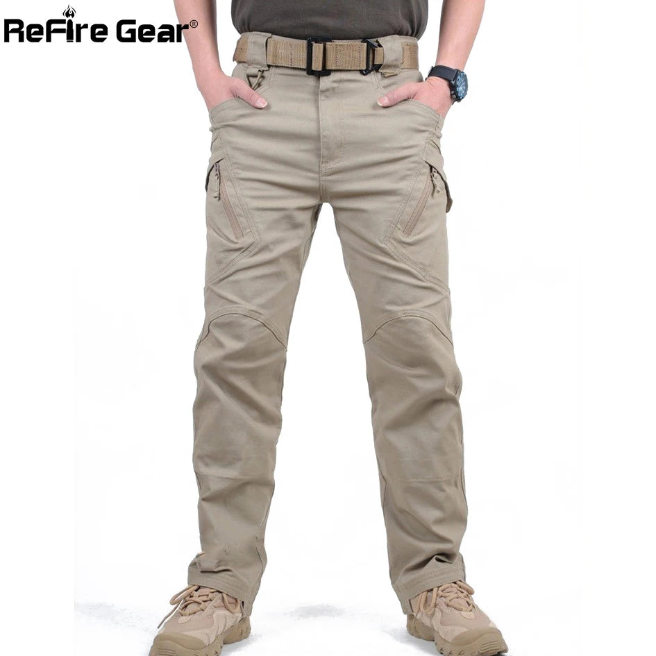 Tactical Cargo Pants Men Combat SWAT Army Military Pants Cotton