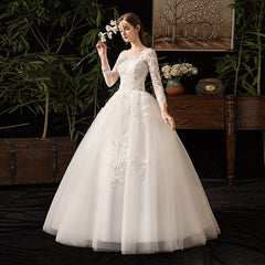 Full Sleeve Wedding Dresses Ball Gown Wedding Gowns