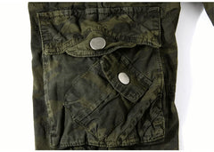 Camouflage Loose Cargo Shorts Men Military Camo Short Pants Homme