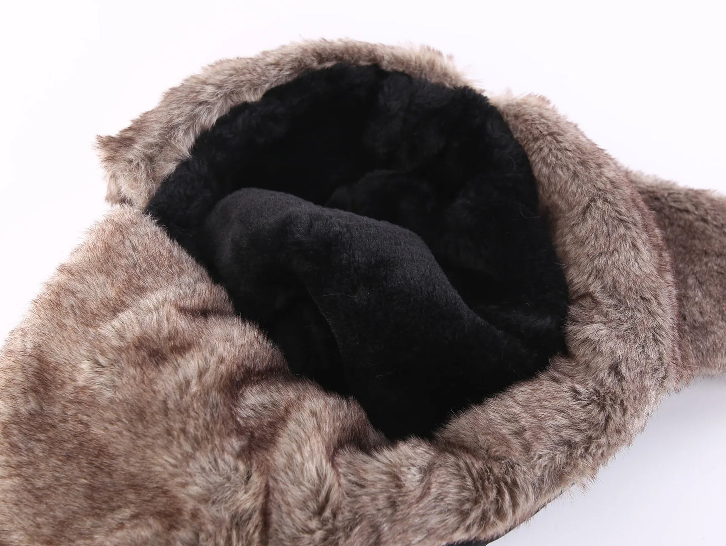 Connectyle Men's Warm Chunky Trapper Hat Removable Windproof Winter Russian Hats with Mask Ushanka Hat