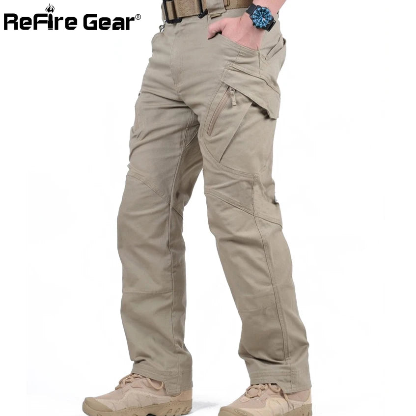 Tactical Cargo Pants Men Combat SWAT Army Military Pants Cotton