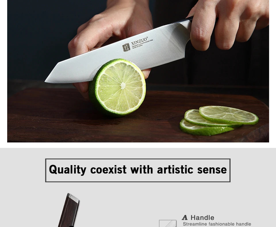 5" Utility Knife Stainless Steel Kitchen Knife Best Paring Fruit Multi-purpose