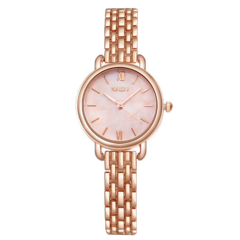 Fashion Rose Gold Woman Watch Luxury Stainless Steel Ladies Watches Small Dial Elegant Female Quartz Bracelet Wristwatch reloj