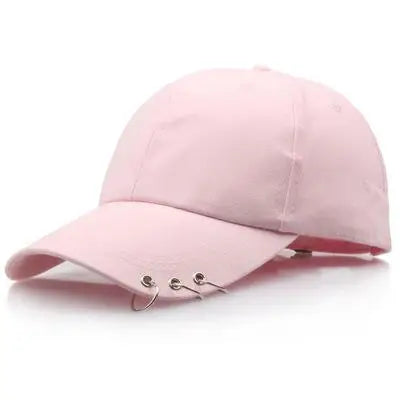 COKK Hip Hop Women's Baseball Cap With Ring Circle Snapback Hats For Men Women Unisex Dad Hat Adjustable Kpop Korean Style Gorra