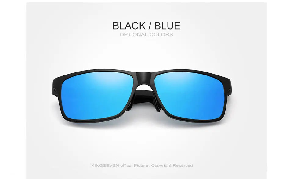 KINGSEVEN Men's Polarized Sunglasses Full Frame Aluminum Material Driving Glasses Eyewear Shades For Men Oculos masculino