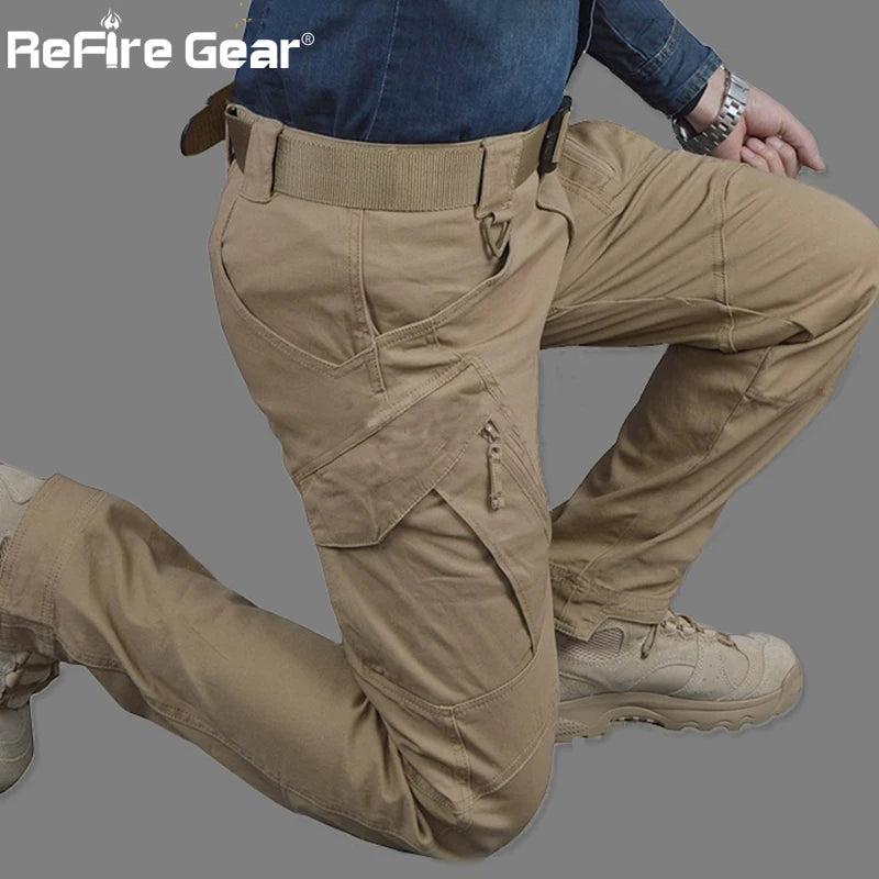 Tactical Cargo Pants Men Combat SWAT Army Military Pants Cotton