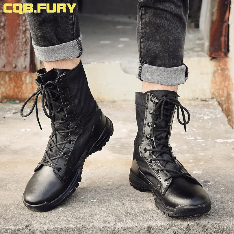 Summer super light lace up military Boot Tactical Breathable ankle strap Army Boots
