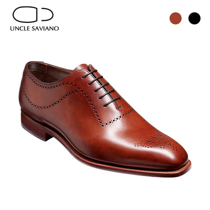 Uncle Saviano Oxford Brogue Men Shoes Dress Formal Wedding Best Man Shoe Business Handmade Genuine Leather Designer Mens Shoes