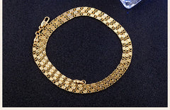 Gold Charm Chain Necklace For Women Man Wedding Fashion Jewelry