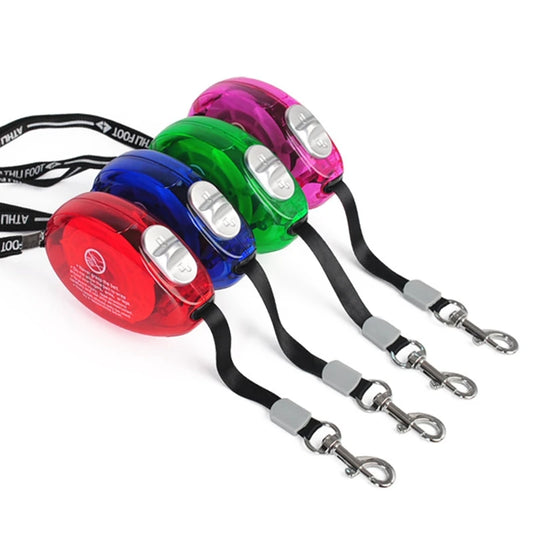 2.5m Durable Dog Leash Automatic Retractable Nylon Dog Cat Lead Extending Puppy