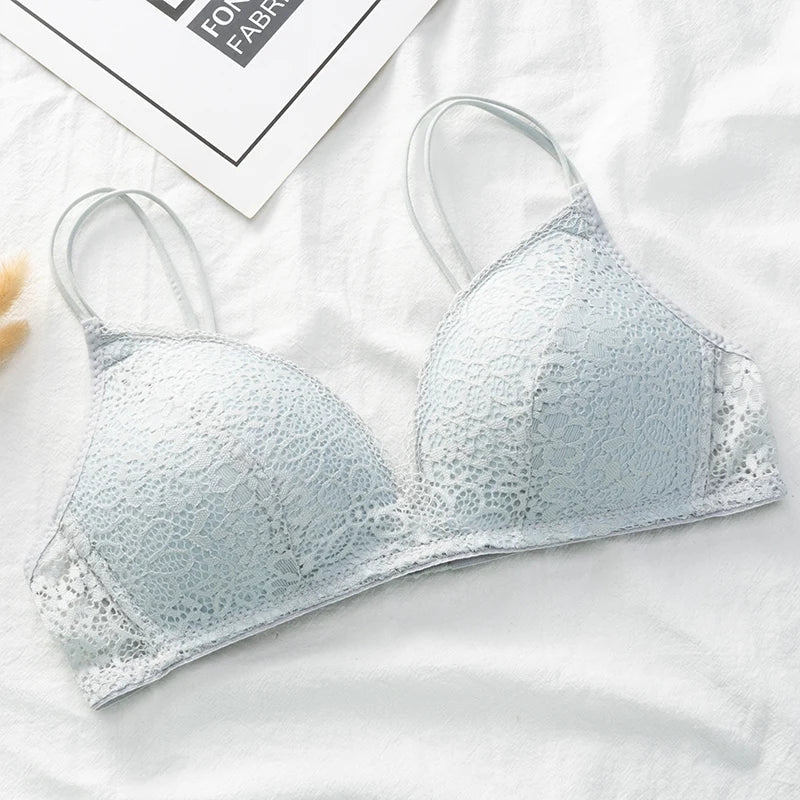Women Bra Lace Bralette Floral Wireless Bra Female Underwear