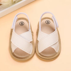 New Summer Baby Cross Hollow Soft Soles Sandal 0-18 Month Toddler Flat Booker